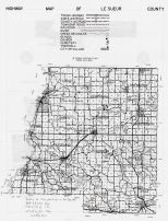 Le Sueur County Highway Map, Le Sueur County 1963